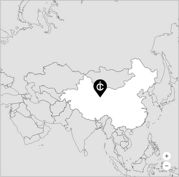 Vue sur la carte de la Spitzberg